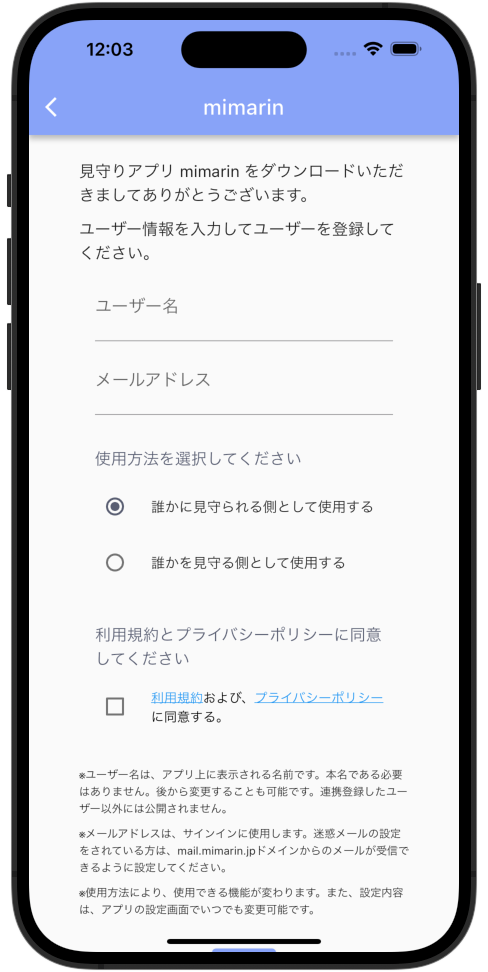 Input name